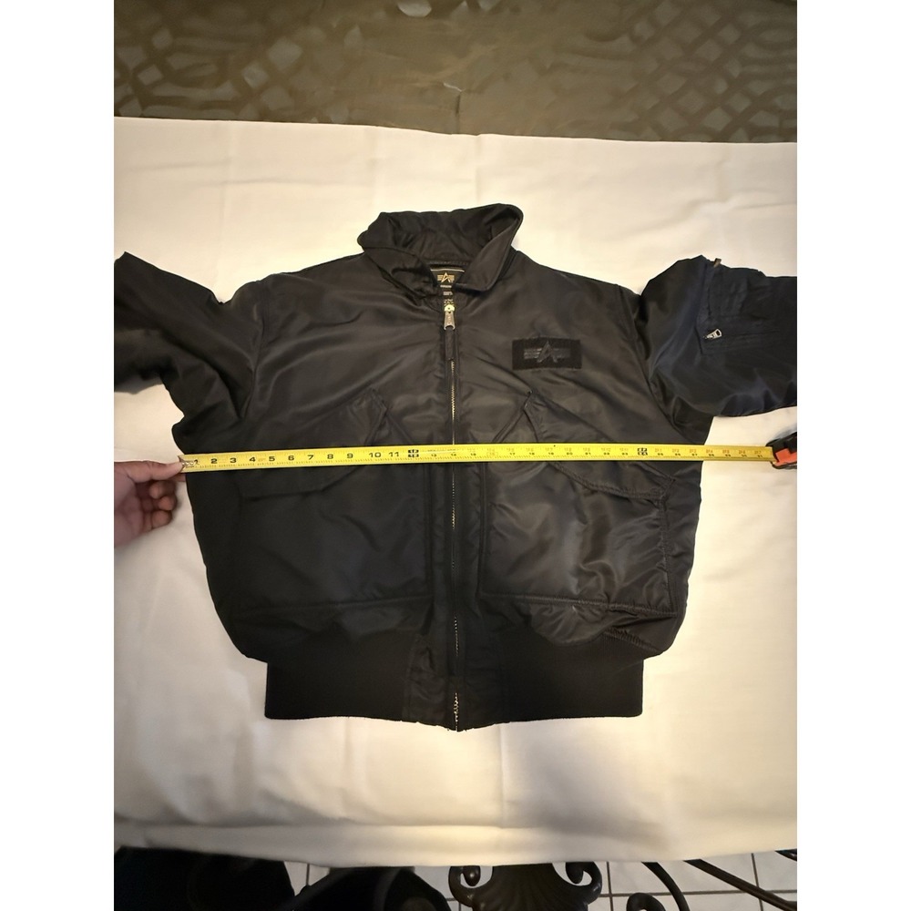 Vintage 90s Alpha Industries Cwu-45/P Black Bomber Ja… - Gem